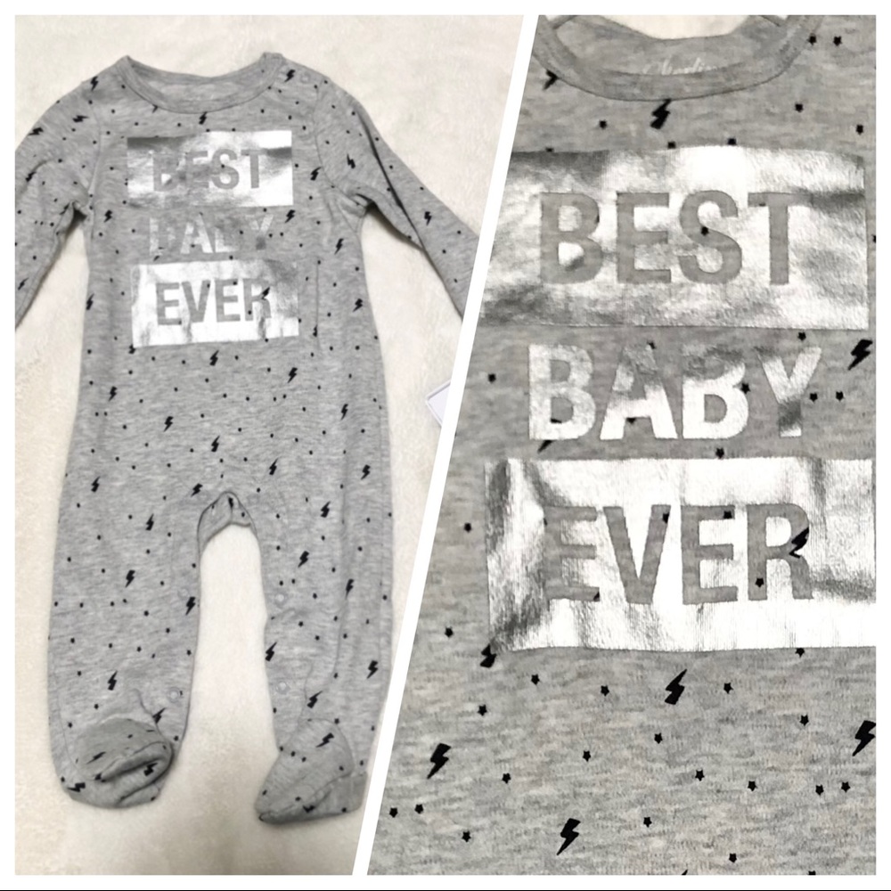 🆕Unisex Baby BEST BABY EVER Footie Onesie